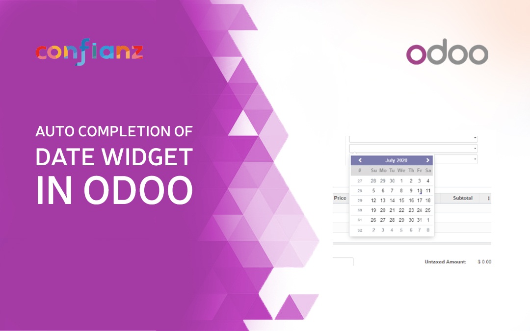 Auto Completion of Date Widget in Odoo