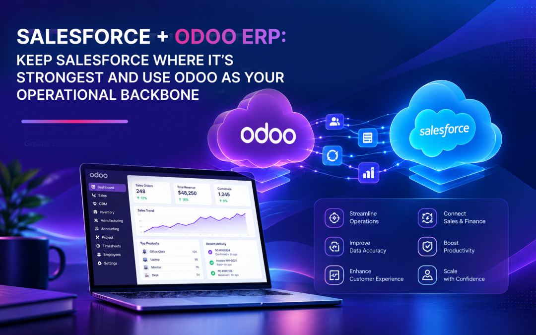 Salesforce + Odoo ERP: Keep Salesforce Where It’s Strongest and Use Odoo as Your Operational Backbone